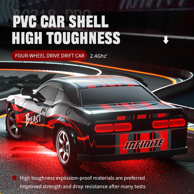 SG218 PRO 4WD RC Car 1:16 High Speed Drift Racing 25KM H with LED Light Remote Control Cars Toys For Kids Birthday Gifts