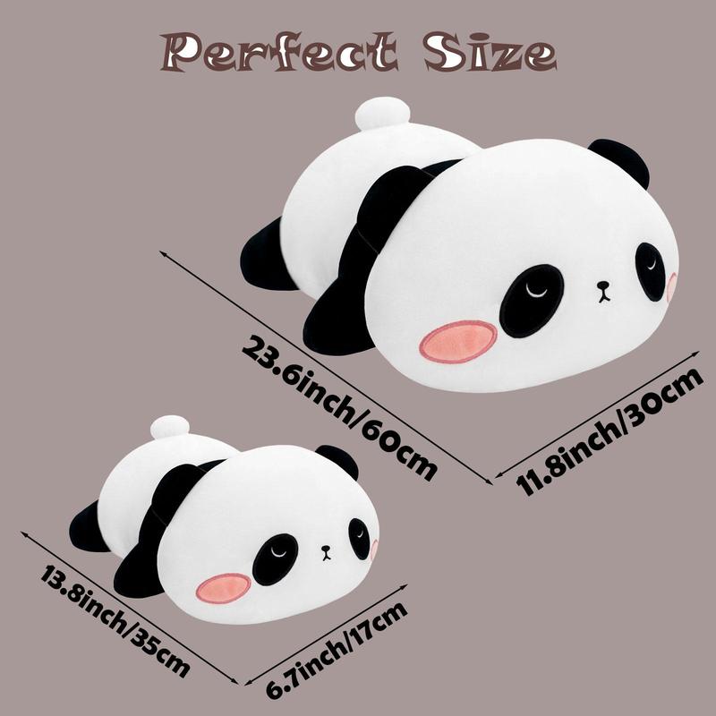 Cute Panda Design Plush Toy, Soft Stuffed Animal Plushie, Lovely Pillow for Kids and Adults, Birthday Gifts for Boys and Girls