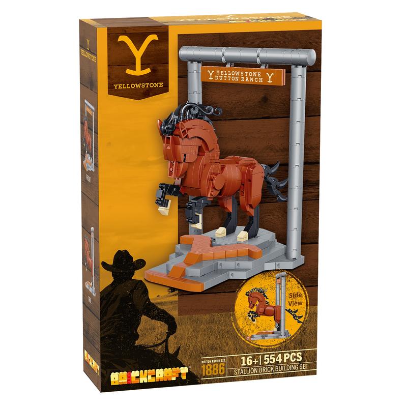 Yellowstone Stallion Horse Brick Building Set