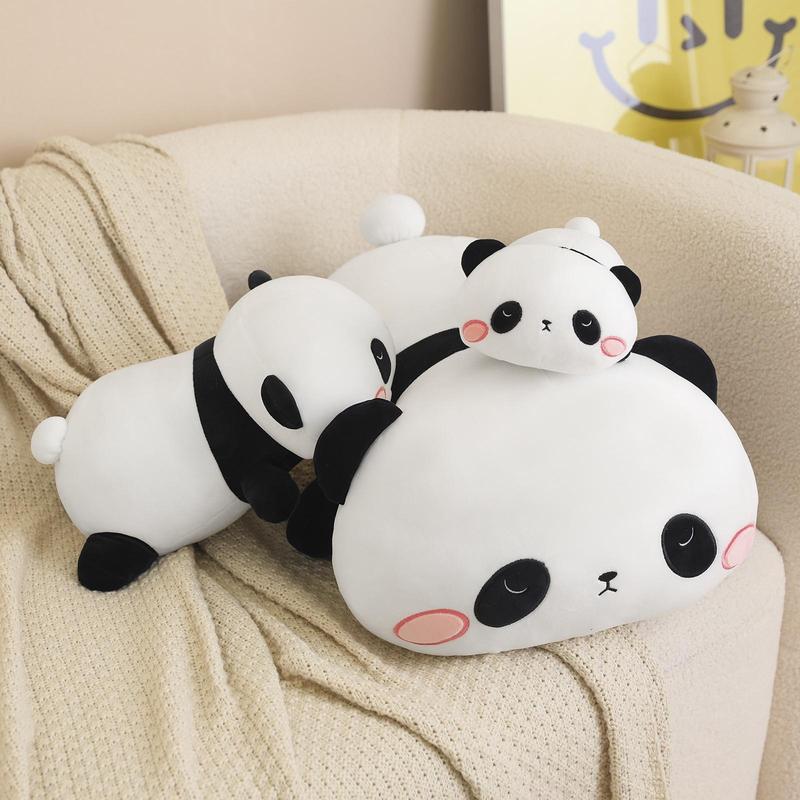 Cute Panda Design Plush Toy, Soft Stuffed Animal Plushie, Lovely Pillow for Kids and Adults, Birthday Gifts for Boys and Girls