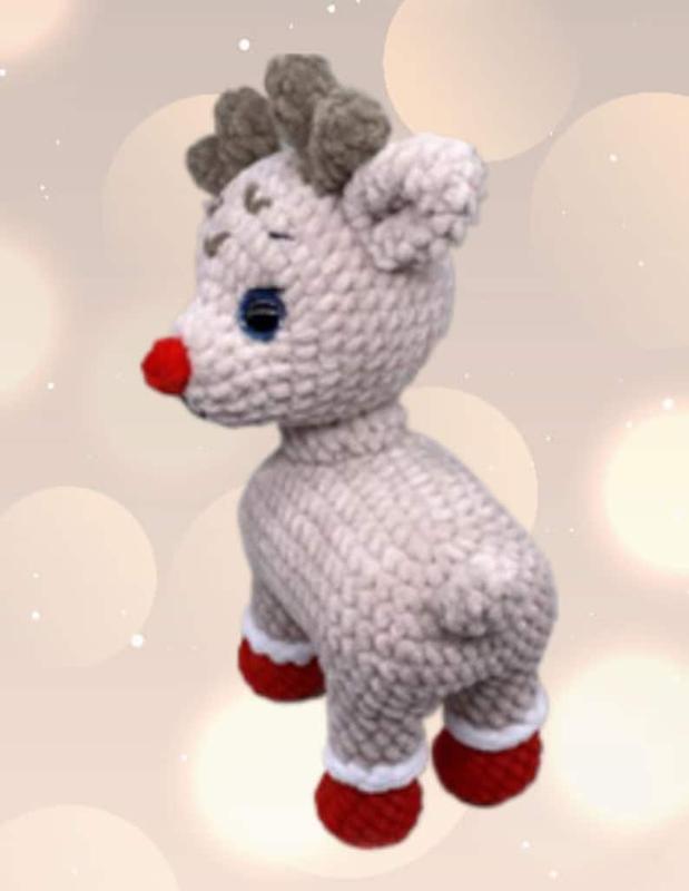 Reindeer Amigurumi Christmas Crochet, Cute Christmas Crochet (Handmade goods will be made by hand so the production time will be a little longer)