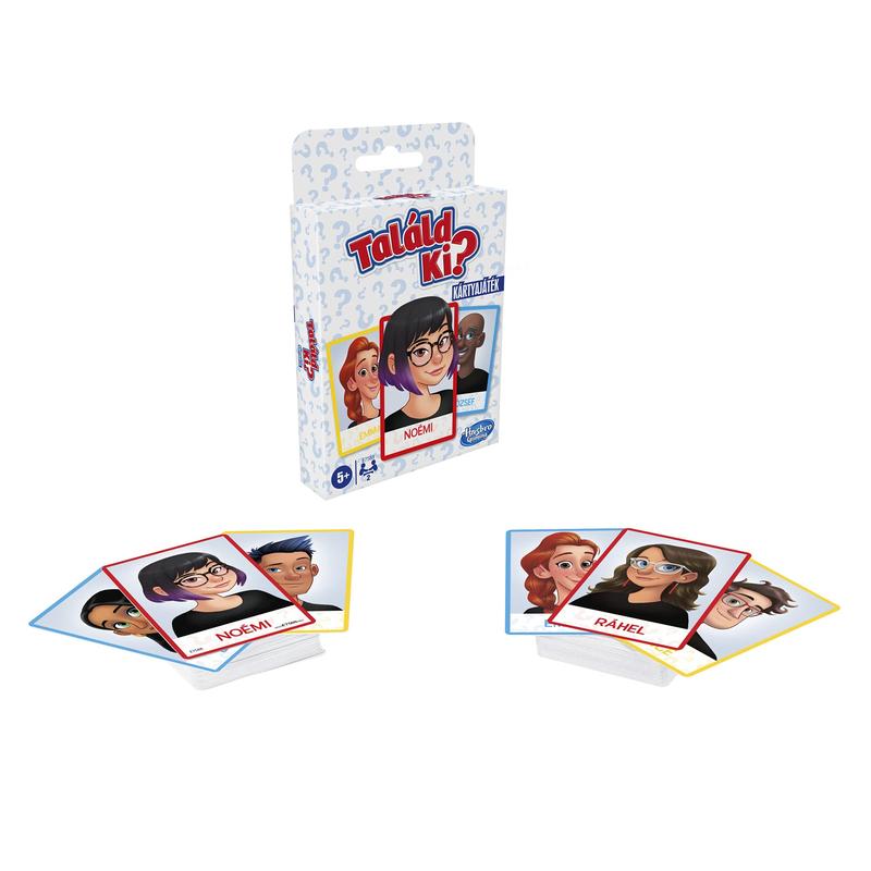 Hasbro Gaming Guess Who? Card Game 5 and Up, 2 Player Guessing Game, Brown a