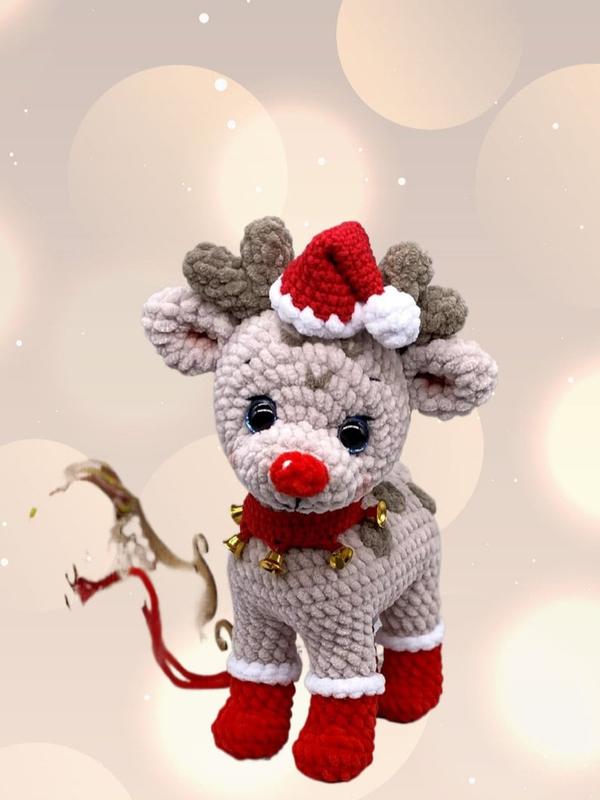 Reindeer Amigurumi Christmas Crochet, Cute Christmas Crochet (Handmade goods will be made by hand so the production time will be a little longer)