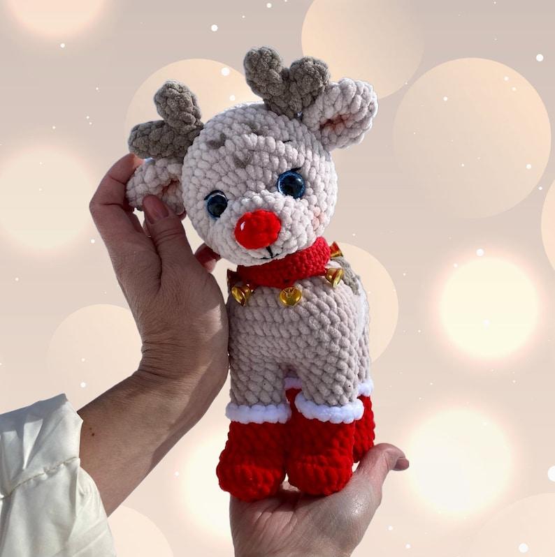 Reindeer Amigurumi Christmas Crochet, Cute Christmas Crochet (Handmade goods will be made by hand so the production time will be a little longer)