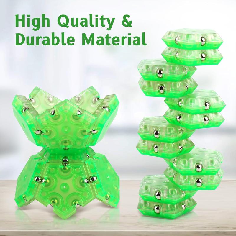 Green Fidget Spheres Toys for Teens,Fidget Toys Adults,Fidget Balls Toys for Boys,Travel Toys for Kids,Office Desk Toys Decor for Stress&Anxiety Relief,Sensory Toys for Kids Gifts for Teens and Kids