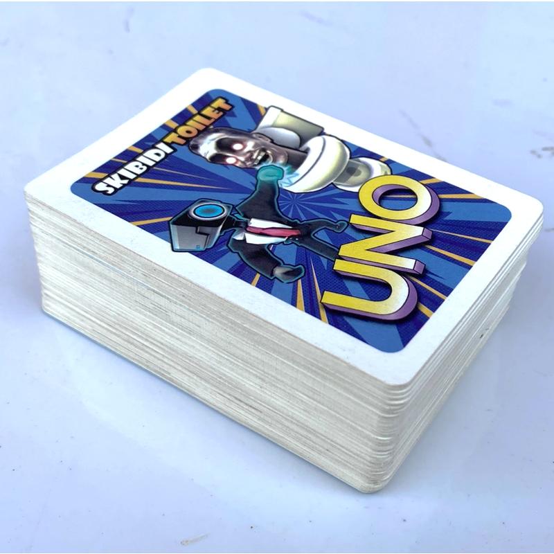 Skibidi Toilet Edition Uno 108 Cards Trendy Hot