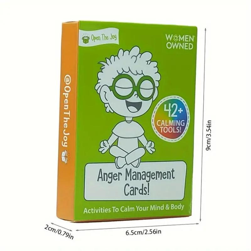 Anger Management Card Game, 1 Box Fun Family Gathering Travel Game Card, Stress Relief Game Card, Party Gift, Party Favors