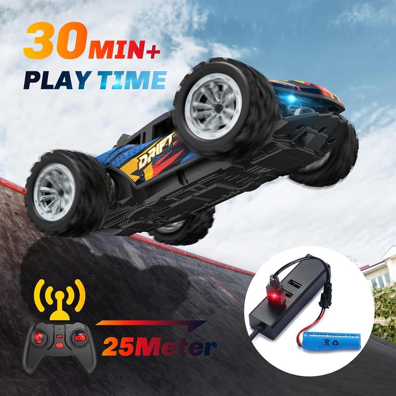 Rc Cars for Boys Age 3-8, Monster Trucks Remote Control Car with Spray, 2.4Ghz Rc Drift Car Toys for 3 4 5 6 Year Old Boys Girls, 1 20 All Terrains Electric Toy Car Gift for 3-8 Year Old Boys Girls