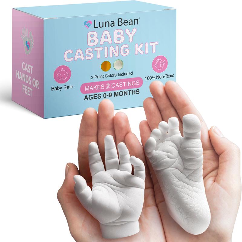 Luna Bean Create-A-Molding Gel Formula Casting Kit - Non-Toxic Plaster Hand and Foot Molding