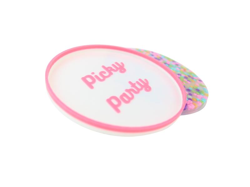 BUNDLE Picky  PARTY CIRCLE Pad and Tray- Satisfy Your Urge to Pick, Pop and Peel Stress-Free!