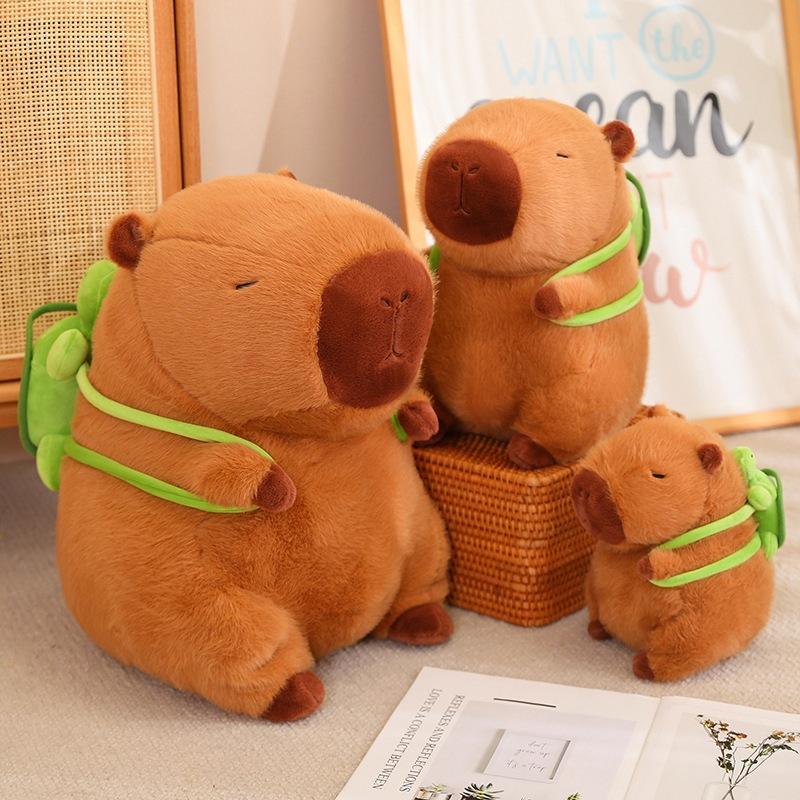 Summer Capybara Plush Toy, CuteSimulation Capybara Stuffed Toy, SoftAnimals Decoration Toy for Home Sofa &Bed,Pets Plush Toys, Bedroom Decor bedroom decor capybara  plush