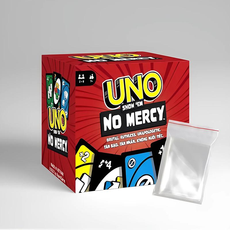 Uno No Mercy Plus 192 Cards - Updated 2024 Version for Family Gatherings or Friends