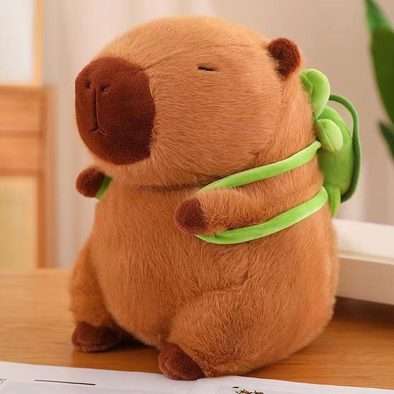 Summer Capybara Plush Toy, CuteSimulation Capybara Stuffed Toy, SoftAnimals Decoration Toy for Home Sofa &Bed,Pets Plush Toys, Bedroom Decor bedroom decor capybara  plush