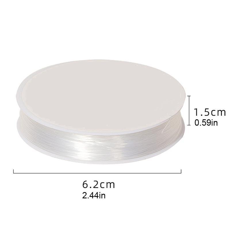 2pcs Transparent Elastic Beading Threads, Clear Beading Threads, Jewelry Making Supplies For Bracelet Necklace Earings