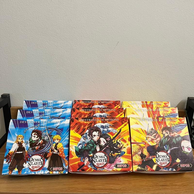 252 Kimetsu no Yaiba Cards, 36 Packs - Demon Slayer Sword Cards