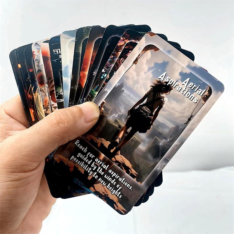 Elemental Energies Oracle Tarot Cards, Oracle Cards and Tarot Cards for Beginners, Oracle Cards Deck, This deck covers the elements of fire, earth, water, and air, Helping to discover, guide, Change