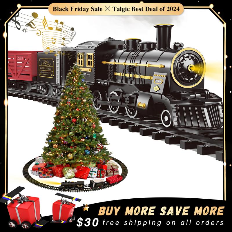 Ultimate Electric Steam Train Set for Kids - Realistic Sounds & Lights, Safe and Durable Educational Toy for Boys and Girls