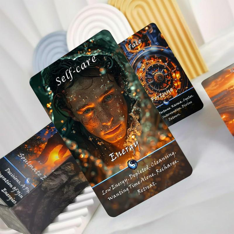 Yin and Yang Oracle Cards, Karma Connection Oracle Cards, These 68 Oracle Cards assess The Duality of influencing Energies, harboring Spiritual, Emotional, Physical, and Planetary Energies.