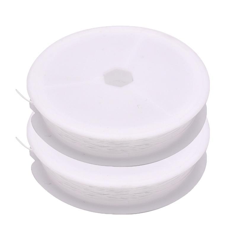 2pcs Transparent Elastic Beading Threads, Clear Beading Threads, Jewelry Making Supplies For Bracelet Necklace Earings