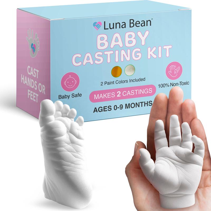 Luna Bean Create-A-Molding Gel Formula Casting Kit - Non-Toxic Plaster Hand and Foot Molding