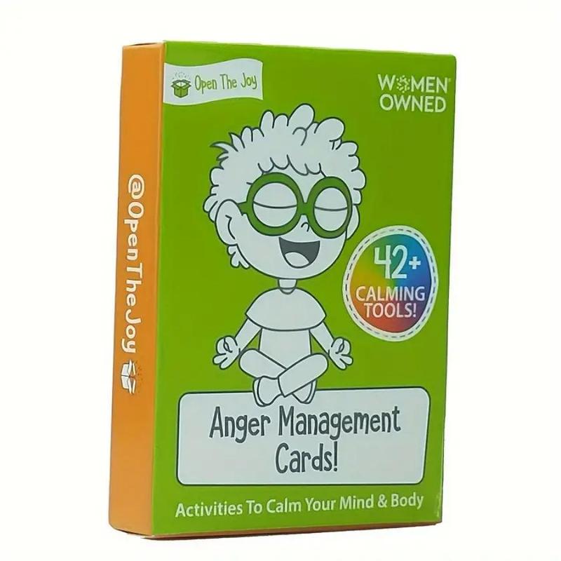 Anger Management Card Game, 1 Box Fun Family Gathering Travel Game Card, Stress Relief Game Card, Party Gift, Party Favors