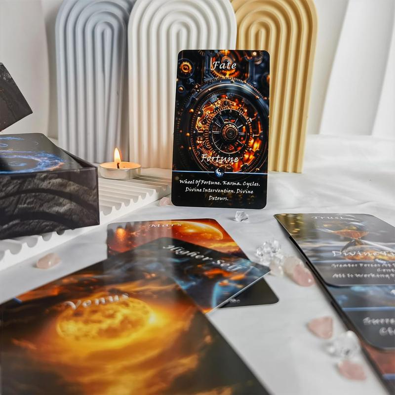 Yin and Yang Oracle Cards, Karma Connection Oracle Cards, These 68 Oracle Cards assess The Duality of influencing Energies, harboring Spiritual, Emotional, Physical, and Planetary Energies.