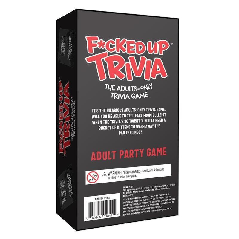 F*ed-up Trivia Card Game