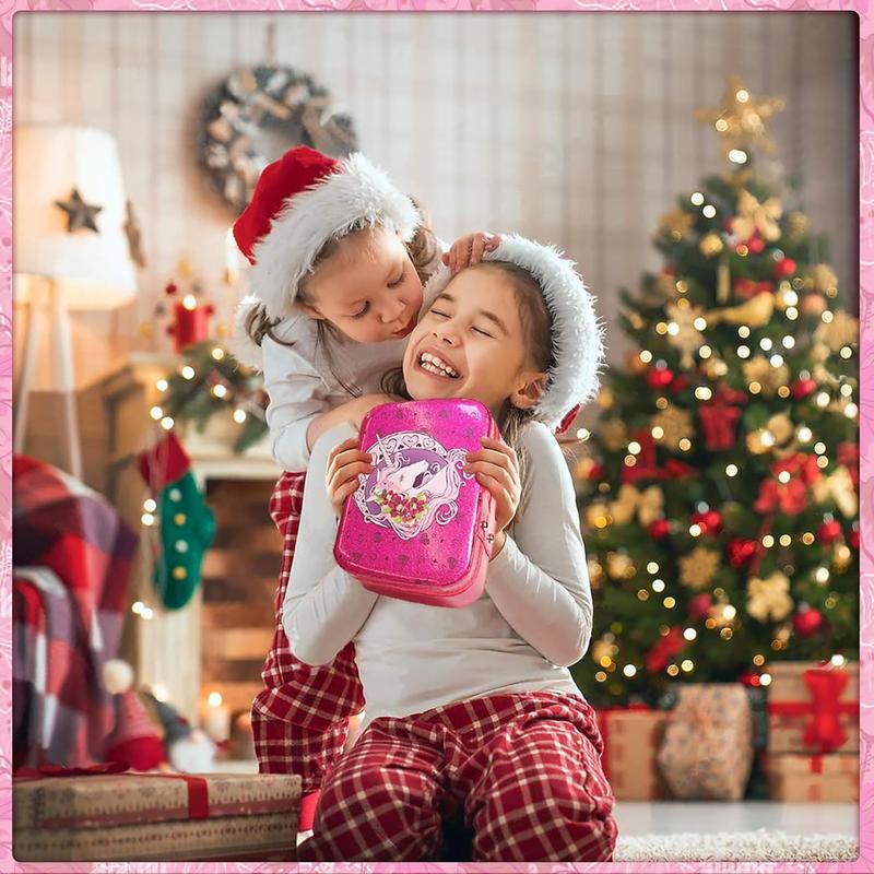 Christmas gift  Kids Makeup Kit for Girls - Real Make up kit Toys Little Girl Toddler & Non-Toxic Make Up Set,Child Princess Play Pretend Birthday Gift,