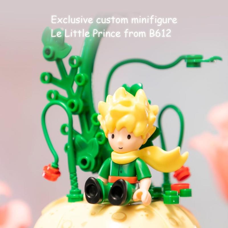 PANTASY The Little Prince Rose Flower Building Bricks Set, The Little Prince Only Rose Creative Construction Kit, Rose Bouquet Flower Garden Gift for Adults and Kids, Le Petit Prince, Thanksgiving (Age 6+) (200 pcs) (86320EN)