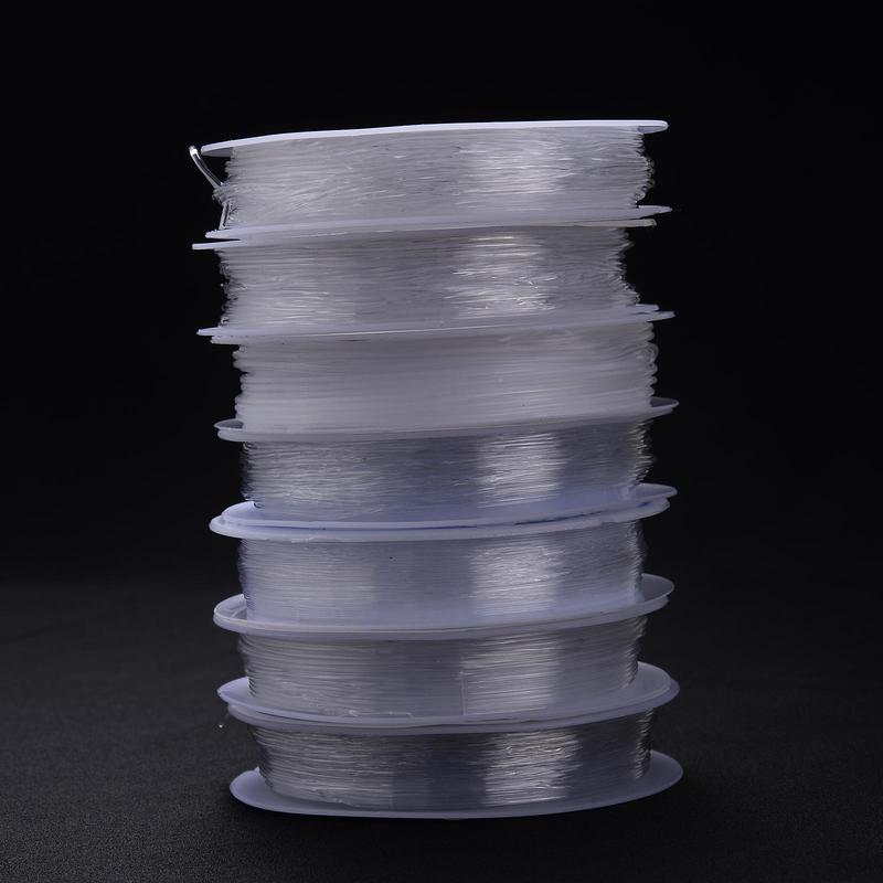 2pcs Transparent Elastic Beading Threads, Clear Beading Threads, Jewelry Making Supplies For Bracelet Necklace Earings