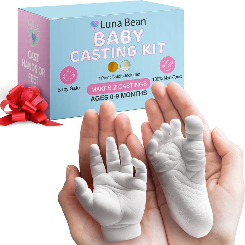 Luna Bean Create-A-Molding Gel Formula Casting Kit - Non-Toxic Plaster Hand and Foot Molding