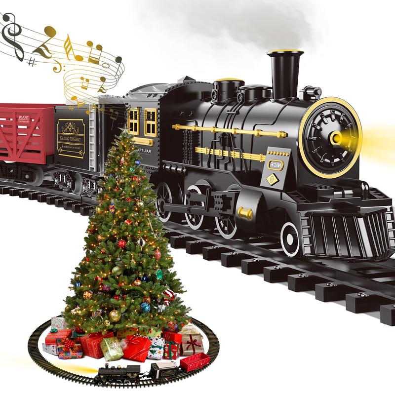 Ultimate Electric Steam Train Set for Kids - Realistic Sounds & Lights, Safe and Durable Educational Toy for Boys and Girls