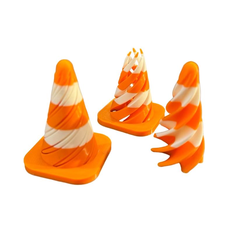 Imposible Passthrough Traffic Cone Fidget Toy