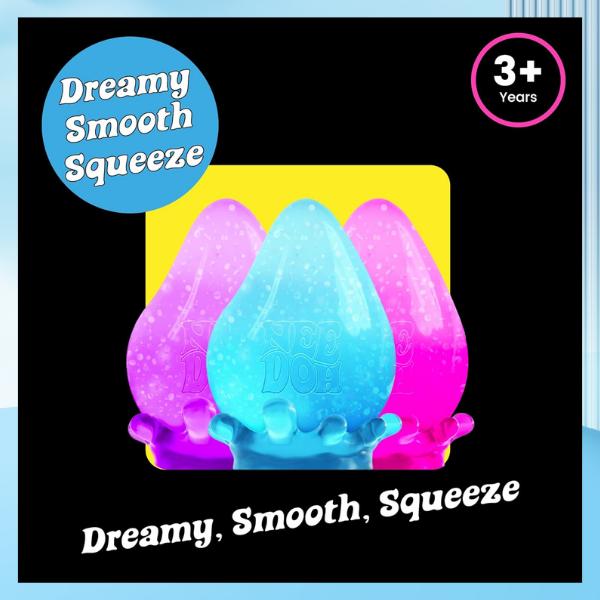 Schylling NeeDoh Dream Drop - Sensory Squeeze Toy - 3 Inch - Color May Vary - Pack of 1