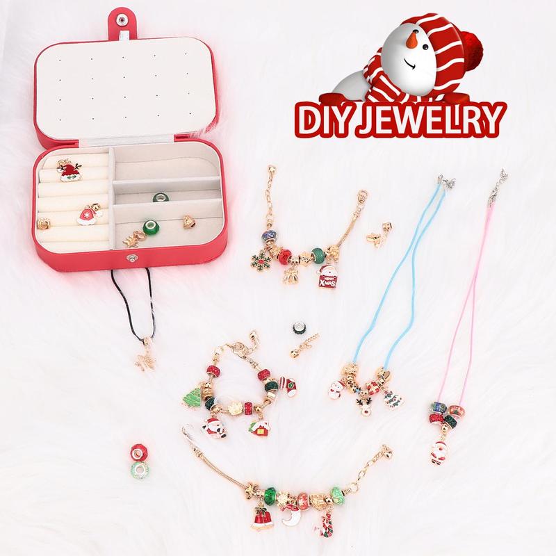 DIY Jewelry Making Kit, 1 Set Freely Assembled Beads & Charms & Accessories, Jewelry Craft Kit for Bracelet & Necklace, DIY Jewelry Making Supplies