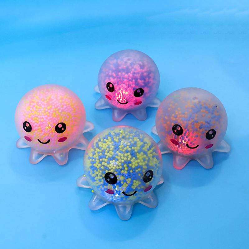 Glowing Squid vent ball Squeeze Toy Bubble Octopus Ball Gift