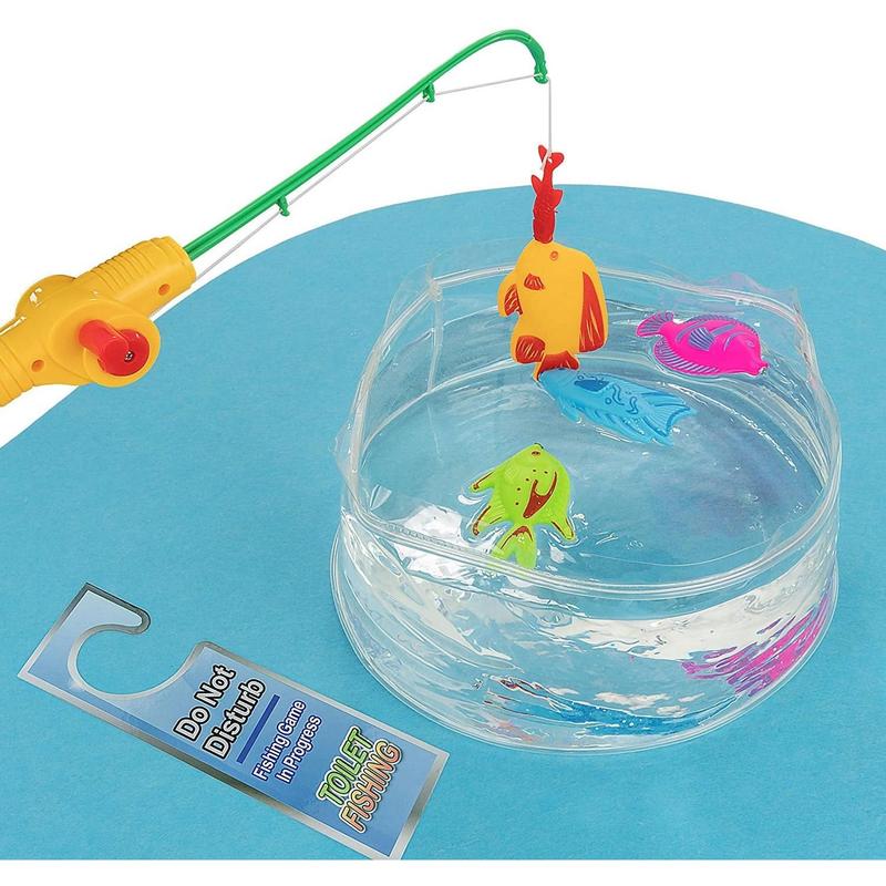 Potty Fisher Toilet Fishing Game | Relax and Fish While You Go | Blue | By Fairly Odd Novelties