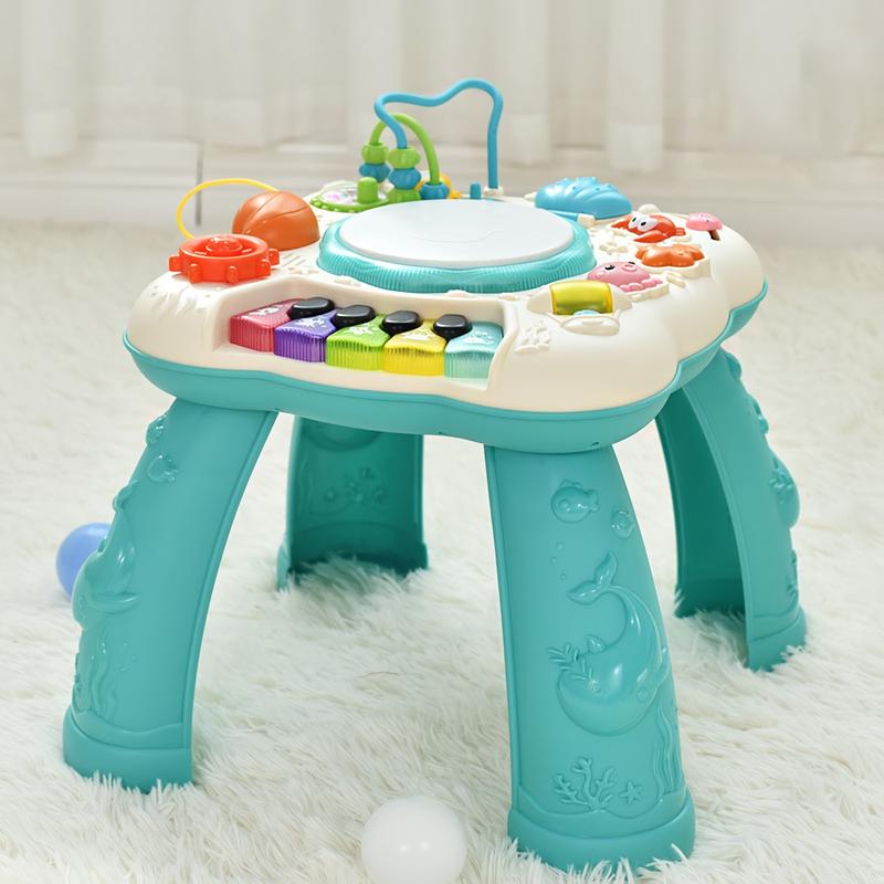 Baby & Toddler Toys, Baby Activity Center 6 To 12-18 Month Old, Learning Musical Table Toys For 1 2 3 Year Old Boys Girls Gifts Shipping Without Battery, As Halloween And Christmas Gifts