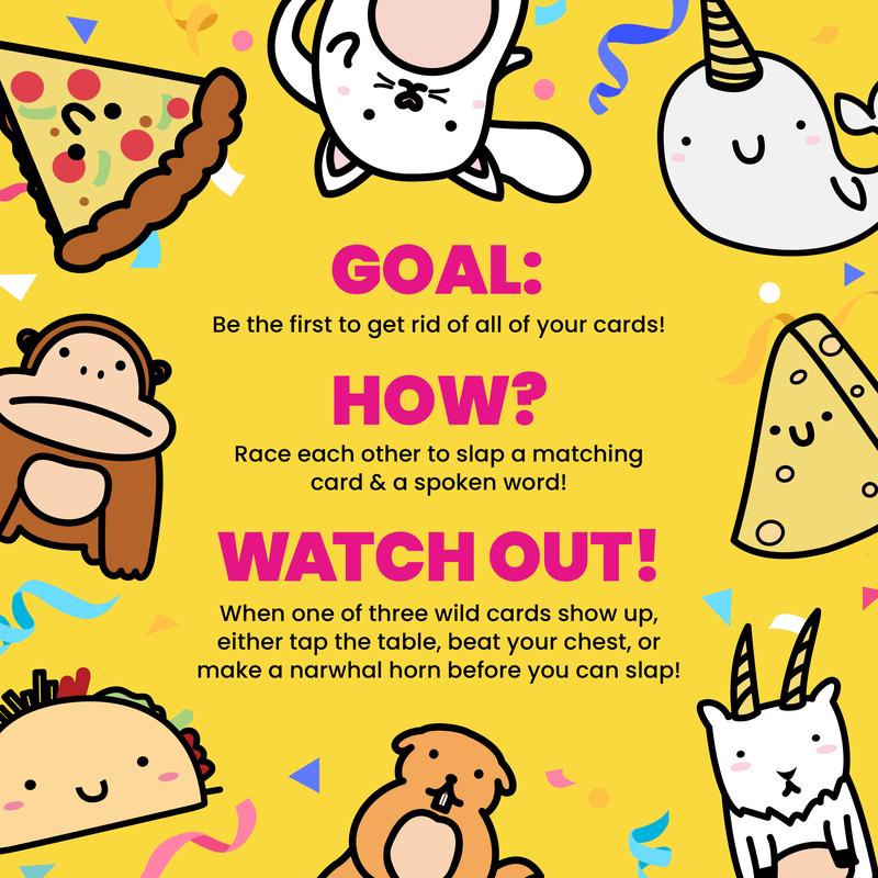 Taco Cat Goat Cheese Pizza Card Game – Wildly Entertaining & Easy To Learn - Great for Adults, Teens, Kids and Families - Card Games and Board Games for Family Game Night - 10 Min, Ages 7+, 2-8 Players