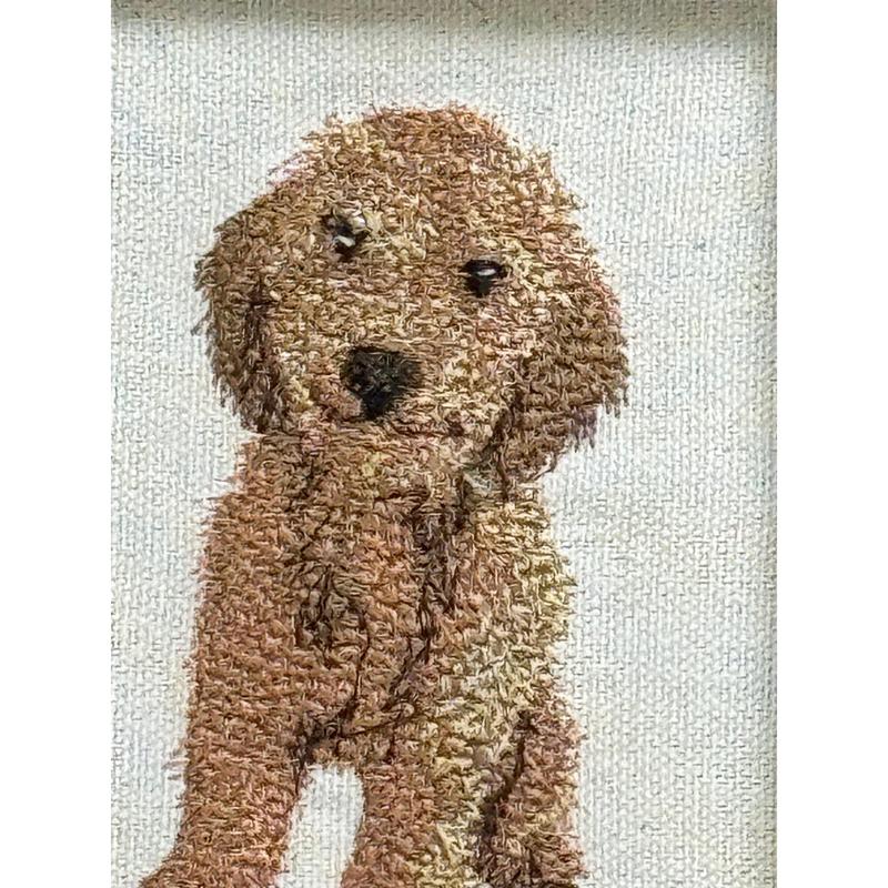 Goldendoodle Machine Embroidiered and Framed!  Other Designs and Breeds Available!