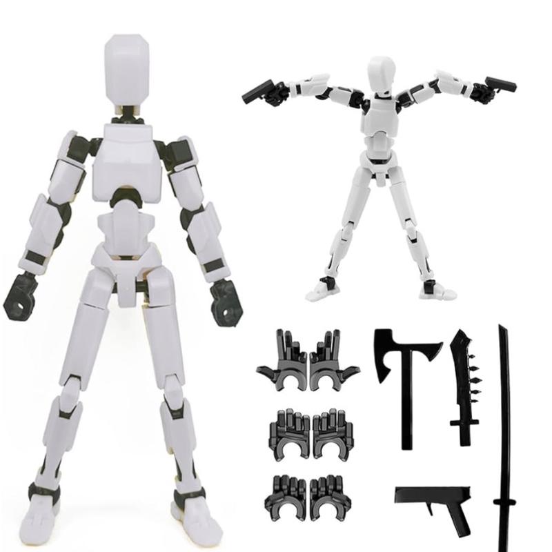 Fully Assembled Titan13 Dummy13 Lucky13 Action Figure in Red, Black, and White Colors