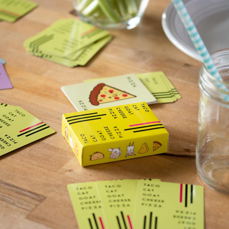 Taco Cat Goat Cheese Pizza Card Game – Wildly Entertaining & Easy To Learn - Great for Adults, Teens, Kids and Families - Card Games and Board Games for Family Game Night - 10 Min, Ages 7+, 2-8 Players