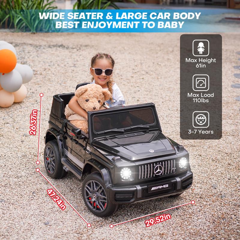 FanttikRide 12V 10Ah Plus Size Licensed Kids Ride on Car for Kids Ages 3-7