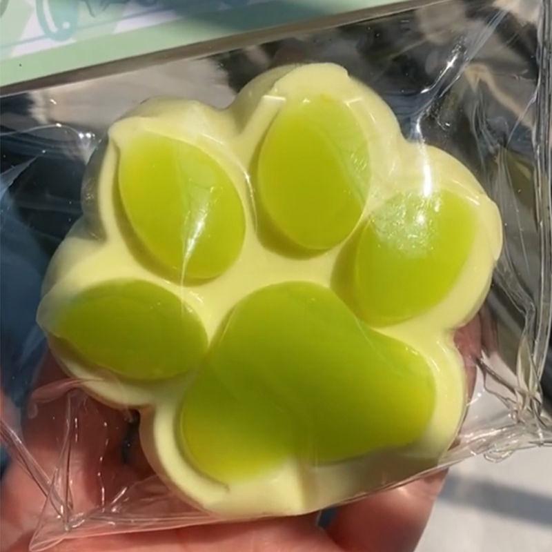 Soft Sticky Texture Silicone Green Grape Cat Paws Toys Slow Rebound Decompression Toy Reduce Stress Toys Gifts