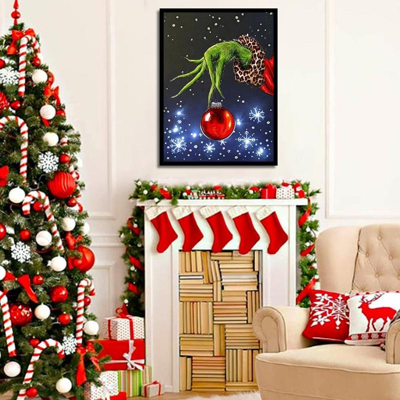 Christmas Diamond Painting Kits for Adults, Diamond Art for Adults Beginner, Diamond Dots Gem Art for Aesthetic Room Decor(12x16Inch)