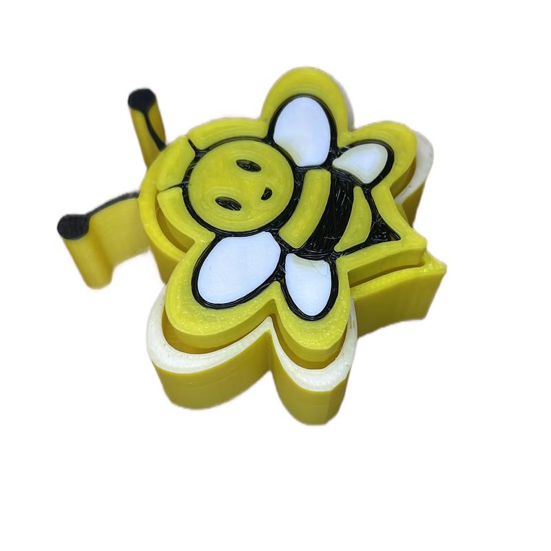 Articulated 3D Bee clicker , mechanical , decorate.