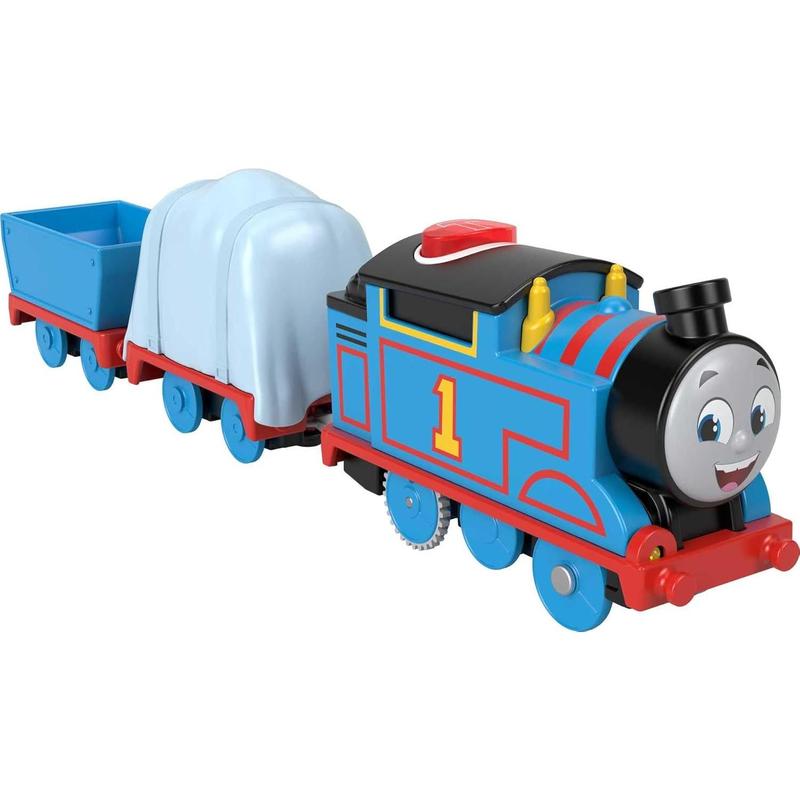 Motorized Toy Train Talking Thomas Engine with Sounds & Phrases Plus Cargo for Preschool Kids Ages 3+ Years-