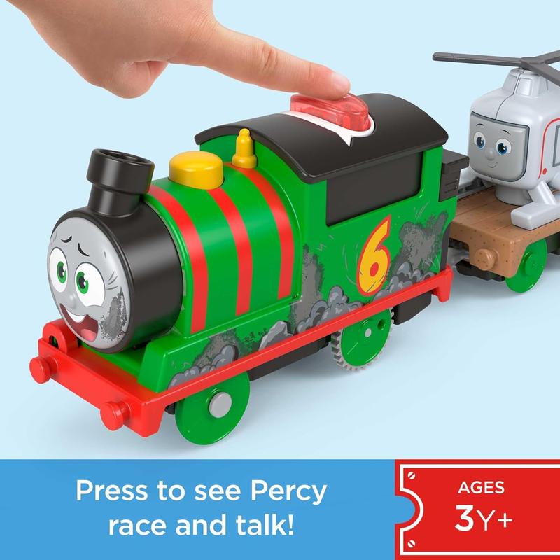 Motorized Toy Train Talking Thomas Engine with Sounds & Phrases Plus Cargo for Preschool Kids Ages 3+ Years-