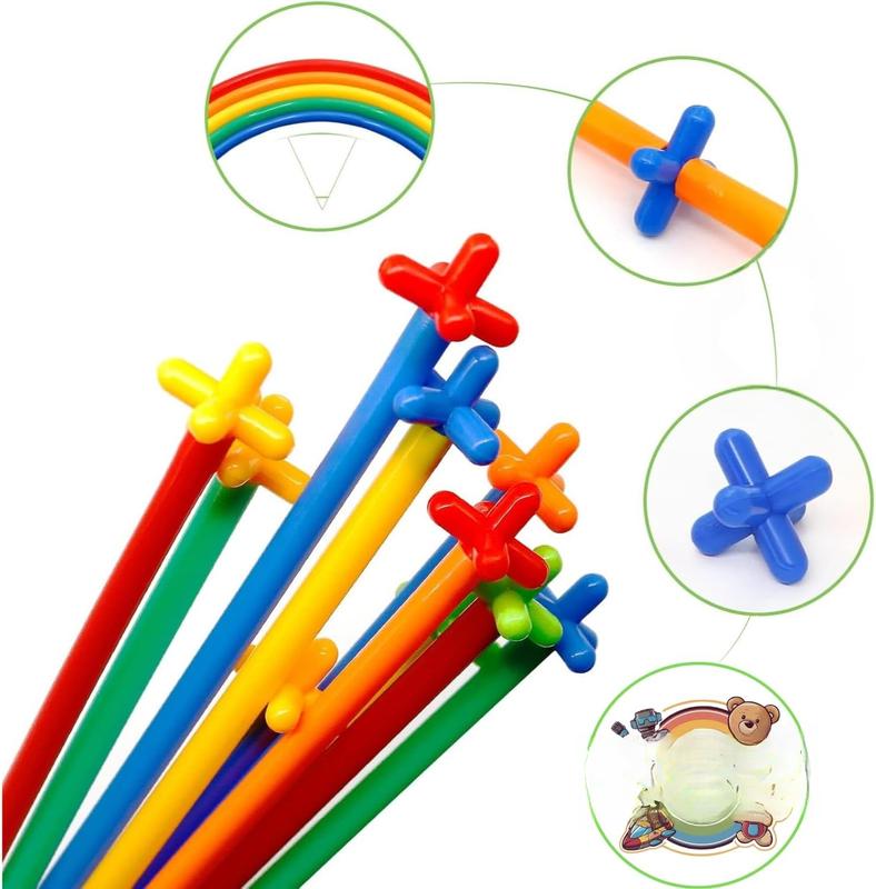 500 count Fort Building Kit - 250 Sticks, 250 Connectors Straw Constructor Toys STEM Building Toys - Creative Indoor Buildable Kit for Kid - Outdoor Toys for Kid Ages 4-8 - DIY Interlocking Toys