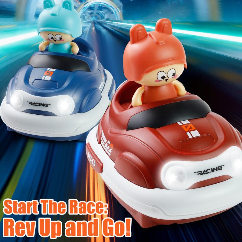 2-Pack RC Bumper Car Toy for Kids Fun & Exciting with Bounce after Collision